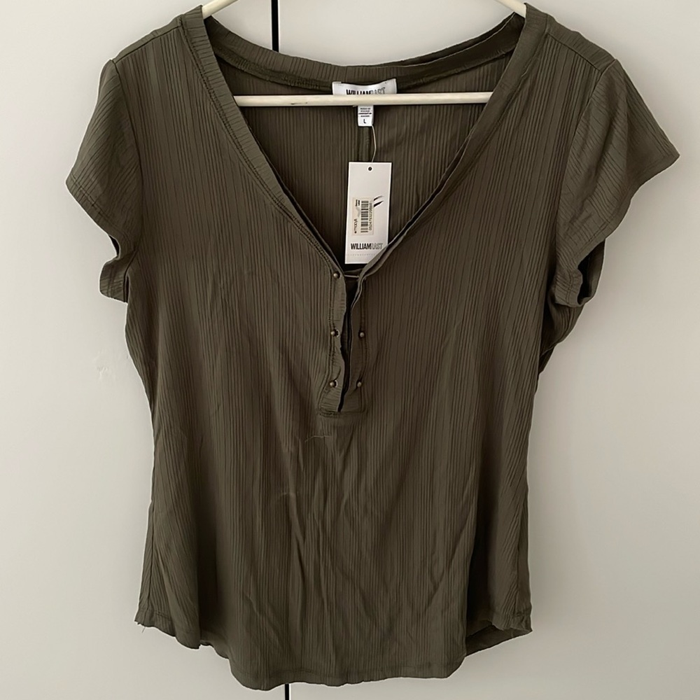 NWT! William Rast Olive T-Shirt